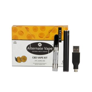 CBD Cartridge Kit 1ml (+ Vape Case, Charger, Battery) (250mg CBD) Citrus Flavour