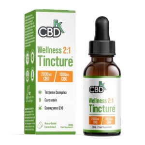 CBDfx 2000mg CBD & CBG Wellness Oil Tincture 30ml
