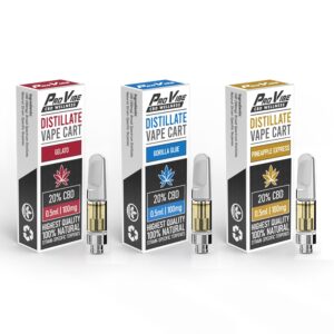 Pro Vibe CBD Distilate Vape Cart 100mg 0.5ml