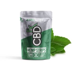 CBDfx Sublingual Fresh Mint Strips 45mg (3x15mg)